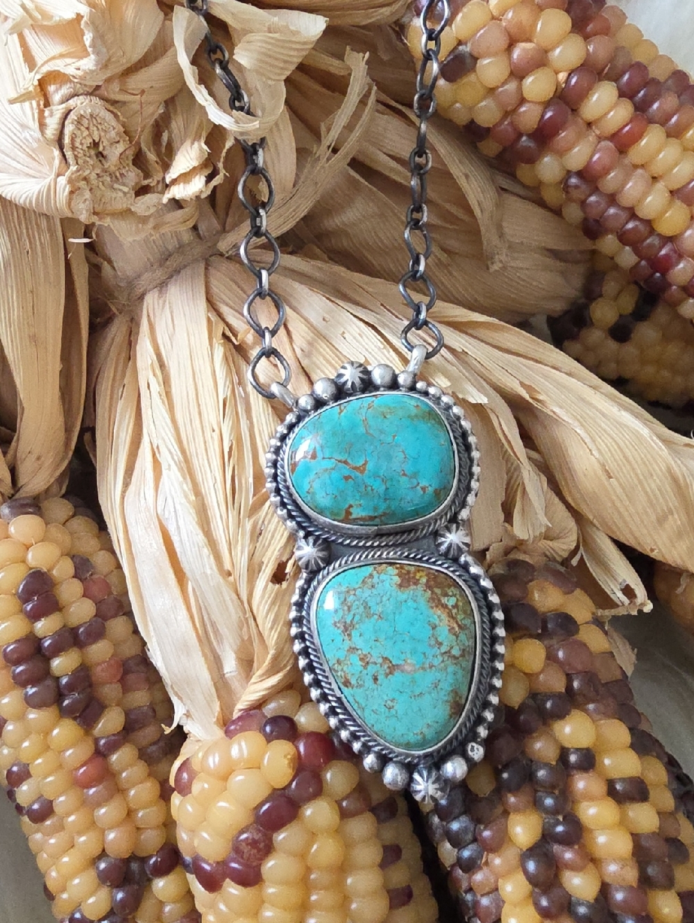 Beautiful NWOT Native American Navajo Scott Skeets Turquoise Necklace ๐ฉต๐ค๐๐ - Picture 13 of 16